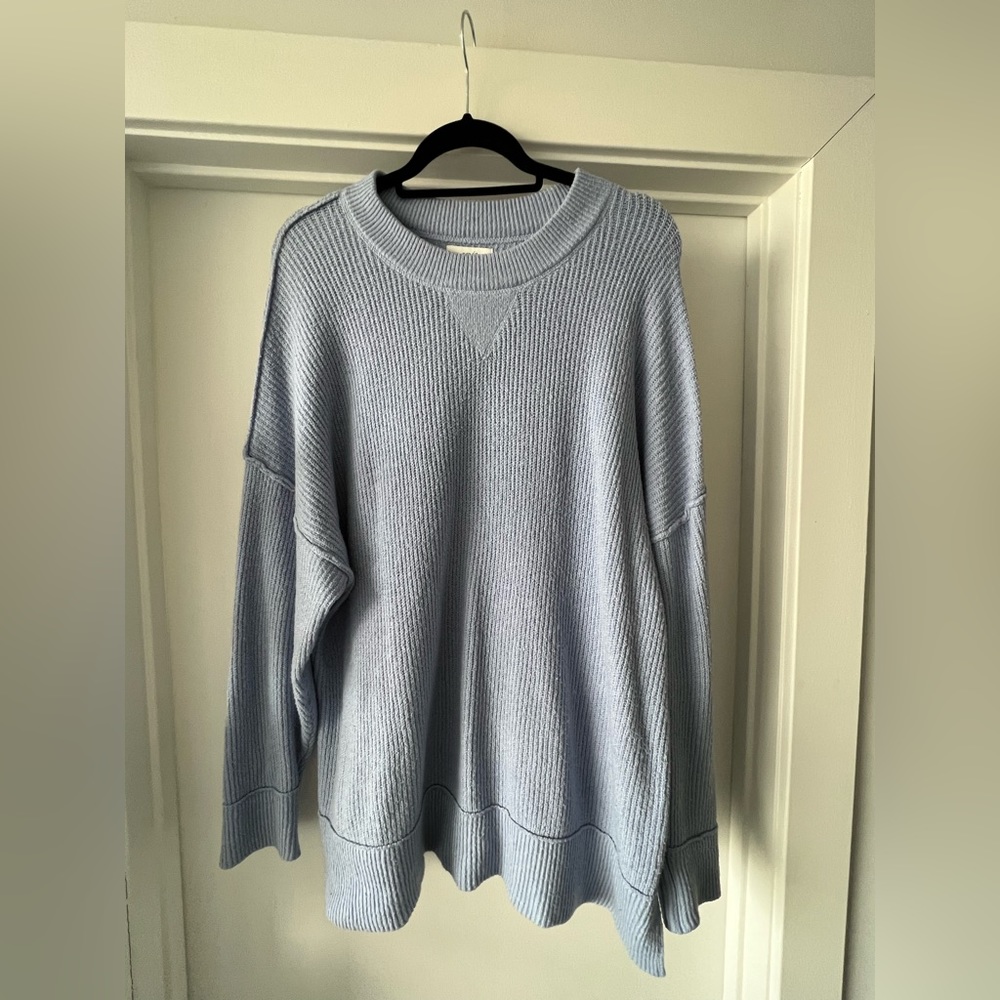 Aerie Blue Super Soft Loose Pullover